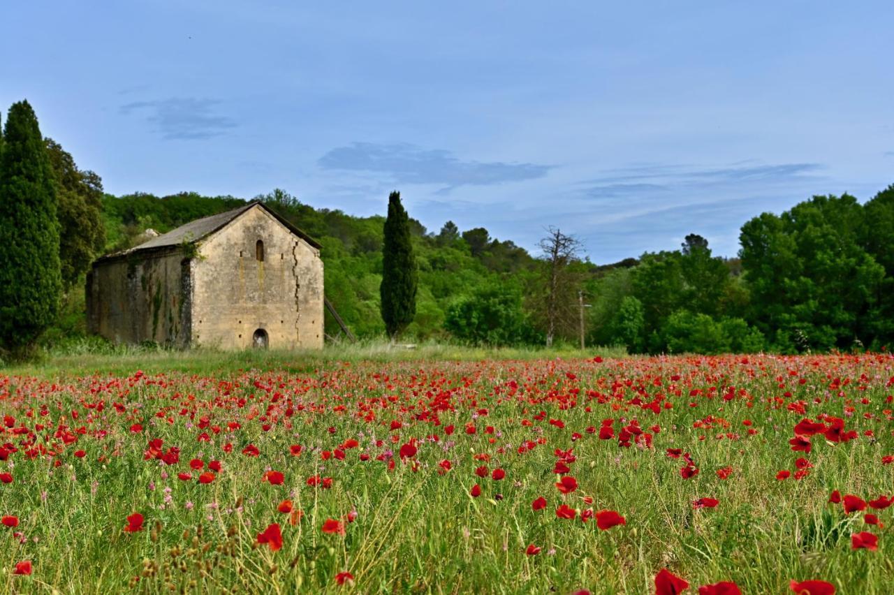 Вілла Gite De Charme "Puisneuf" Proche De Uzes Flaux Екстер'єр фото